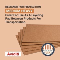 AVIDITI Shipping Cardboard Sheets 18″L x 12″W, 50-Pack | Corrugated Sheets fo…