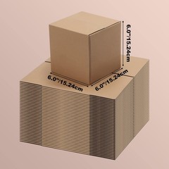 40 Pack 6x6x6 inches Shipping Boxes Small Cardboard Boxes for Packing, Moving…