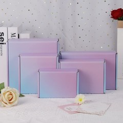 30 Pack Small Shipping Boxes 6x4x2 Inch Purple Corrugated Mailer Gift Packaging