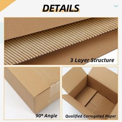 Shipping Boxes Mailers 6x6x6 inches Corrugated Cardboard Small Packing Kraft …