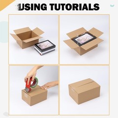 10/25 Pack Small Shipping Boxes 8x6x4 Inches for Shipping, Packaging, Business