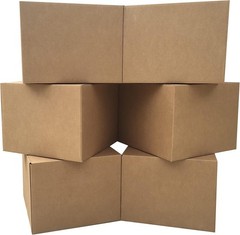 Large Moving Boxes 20” x 20” x 15” Pack of 6, Corrugated Cardboad Boxes Fo…