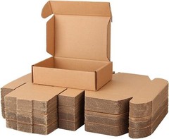 50 Pack Small Shipping Boxes 6x4x1.6 Inch Corrugated Box Small Box Mailers Re…