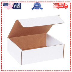 White Literature Corrugated Cardboard Mailing Boxes, 9″ x 7 1/2″ x 3″, Pack o…