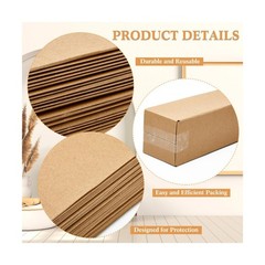 Qilery 10 Pcs 6 x 6 x 48 Inch Golf Club Shipping Boxes 6L x 6W x 48H Tall Cor…