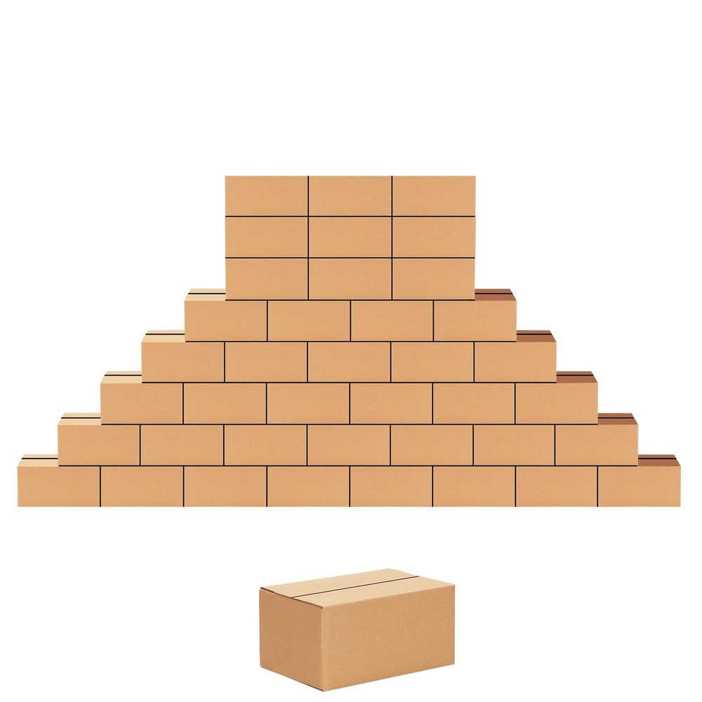 40 Pack 6x4x3 inches Shipping Boxes Small Cardboard Boxes for Packing, Moving…