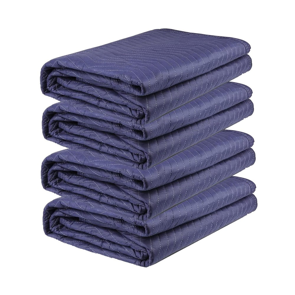 4 Pack Moving Blankets Heavy Duty 80″x72″ Quilted Packing Blankets for Moving…