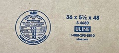 36″ x 5.5″ x 48″ Cardboard Corrugated Box – SIDE LOADING