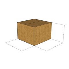 10 7x7x5 Kraft Brown Corrugated Shipping Boxes 32 ECT Single-Wall New