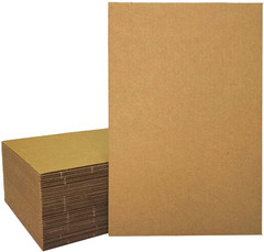 50 Packs 11X17 Inch Corrugated Cardboard Sheets Premium Brown Kraft Corrugated P