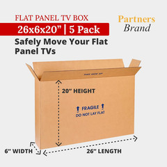28X6X20 Corrugated Cardboard Boxes, 6″L X 4″W X 2″H, Pack of 5 | Shipping, Packa
