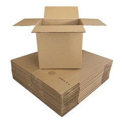 UOFFICE Multi-Depth Corrugated Boxes 8″ x 8″ x 8″ Bundle 25 Cube Boxes