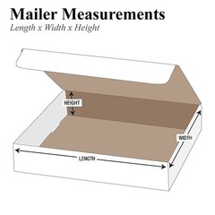 Mailer Boxes Small 9″L x 6 1/2″W x 2 3/4″H 50-Pack – Corrugated Cardboard Box…