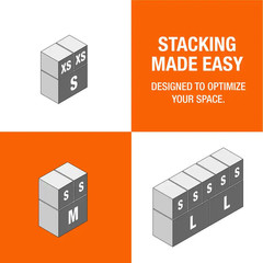 Small Moving, Shipping, Packing Box with Handles (10 Pack)