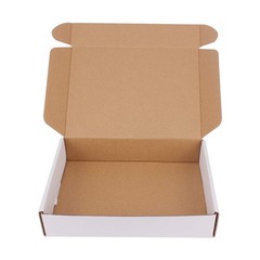 30 Pack 11×8.75×2 Inch Corrugated Box Mailers- White Cardboard Shipping Box Corr