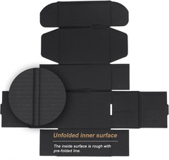 6X4X3 Black Small Shipping Boxes, 20 Packs Corrugated Cardboard Mailer Boxes for