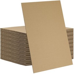 50 Pack 11×17 In Corrugated Cardboard Sheets 1/8″ Thick Chipboard Brown Box