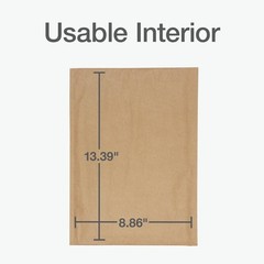 Quality Park 8 x 13 Curbside Recyclable Mailers, Brown Kraft Paper Padded Mai…