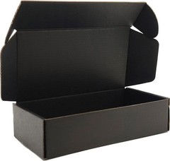 Black Corrugated Mailer Boxes 7x5x2 inches Pack of 25 for Shipping Packaging