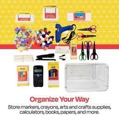 Childcraft Storage Tray – 12 1/4 x 7 7/8 x 5 1/4 – Clear – Lid Not Included