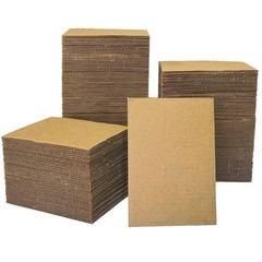 Premium Kraft Brown Corrugated Pads – 200 Packs, 3.5×4.5 Inch, Bulk Flat Card…
