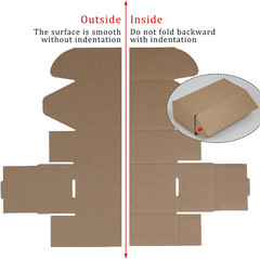 50 Pack 6.5×3.2×2.2 Inches Small Shipping Boxes, Brown Corrugated Cardboard Boxe