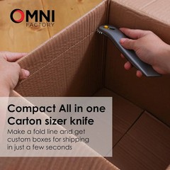 2 in 1 Carton Sizer Utility Knife Blade – Resize/Reduce Cardboard Shipping Boxes