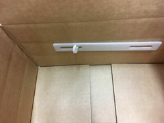 5 Heavy Duty 6.75″ Cardboard Box Handles Plastic Carry Ship 45 lbs White W/Back