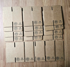 Lot of 17 New 3x3x3 Corrugated Shipping Boxes Kraft Cardboard Mailers NOS
