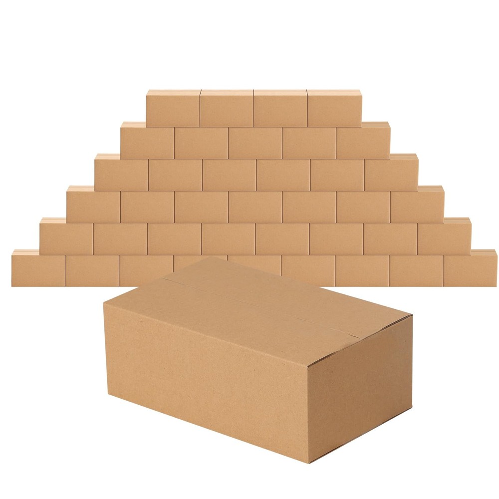 40 Pack 8x5x3 inches Shipping Boxes Small Cardboard Boxes for Packing, Moving…