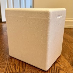 EFP Brand White Insulated EPS Styrofoam Cooler Box and Lid – 11x9x12 Exterior