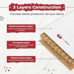 100 LP Record Mailers Cardboard Shipping Boxes Multi-Depth Holds 1-4 Albums New
