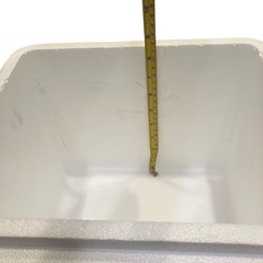 Insulated Styrofoam Shipping Cooler Inner ~8x8x10 Secure Fitted Lid Rounded