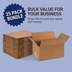 Medium Corrugated Shipping Boxes 16″x10″x6″ – 25-Pack for Mailing & Storage