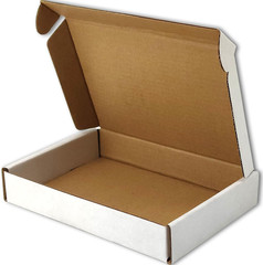 50 Pack White Corrugated Cardboard Mailer Shipping Boxes 6″ x 4″ x 1″
