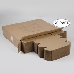 50 Pack 6.5×3.2×2.2 Inches Small Shipping Boxes, Brown free shipping