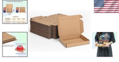 Eco-Friendly 6x4x1 Shipping Boxes, Pack of 50 – Easy Assembly & Sturdy