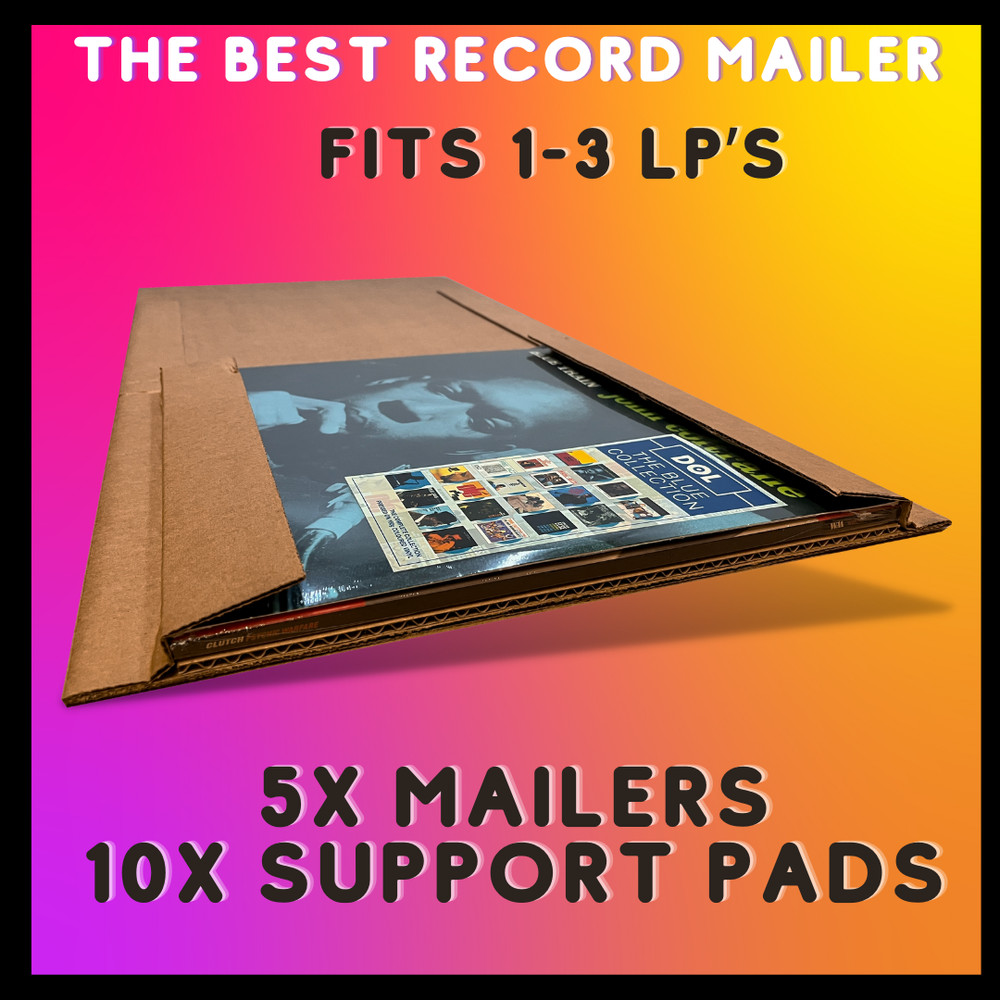 THE BEST RECORD MAILER Rectangle Shape 1-3 LP’s Vinyl Shipper Box – 5x MAILERS