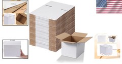 Versatile 8x6x6 Cardboard Shipping Boxes – 40 Pack for Easy Packing & Labeling