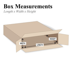 P30524FOL Side Loading Boxes, 30″L X 5″W X 24″H, Kraft (Pack of 10)