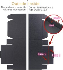 Black Corrugated Mailer Boxes 7x5x2 inches Pack of 25 for Shipping Packaging