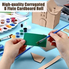 Geyoga Single Face Corrugated Cardboard Roll B Flute Shipping Corrugated Roll Pa