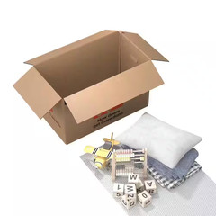 Large Moving, Shipping, Packing Box with Handles (50 Pack)