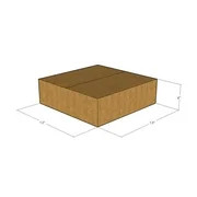 5 13x13x4 Kraft Brown Corrugated Shipping Boxes 32 ECT Single-Wall New