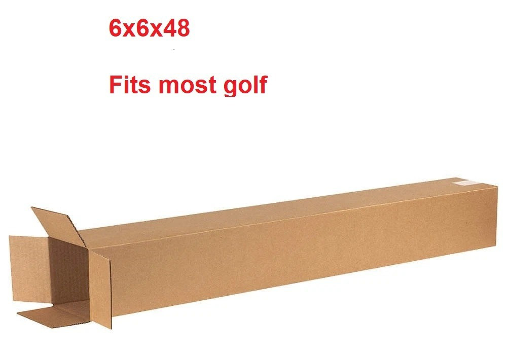 6″ x 6″ x 48″ CARDBOARD Single BOX – TALL – GOLF CLUB Shipping BOX