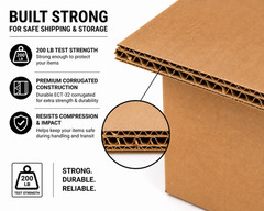 25 4x4x4 Cube Corrugated Shipping Packing Moving Mailing storage Cartons Boxes