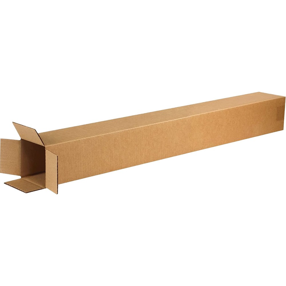 BOX USA 4x4x40 Tall Corrugated Boxes, Tall, 4L x 4W x 40H, Pack of 25 | Shipping