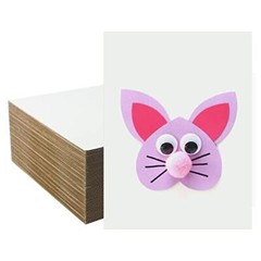 50 Pack White Corrugated Cardboard Sheets 9×12 inch Corrugated Cardboard
