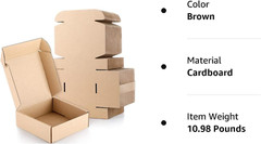 100 Pack Shipping Boxes 6 X 6 X 2 Inch Corrugated Cardboard Boxes Small Mailing