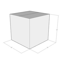 12x12x12 White Corrugated Shipping Boxes 32 ECT Single-Wall, 200/Pack